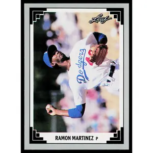 Ramon Martinez 1991 Leaf #61 Los Angeles Dodgers