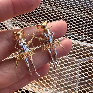 3D Cyber Punk Skull Earrings Edgy Cosplay Fun Digital Rebellion Novelty Earrings Stainless Steel Gothic Style Earlobe Push Back Gift Idea