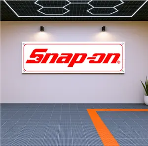 Snap-on Tools Flag Banner 71x24" – Garage or Workshop Wall Decor, Mechanic Tapestry, Tool Brand Art, Gift for Auto Techs & DIYers
