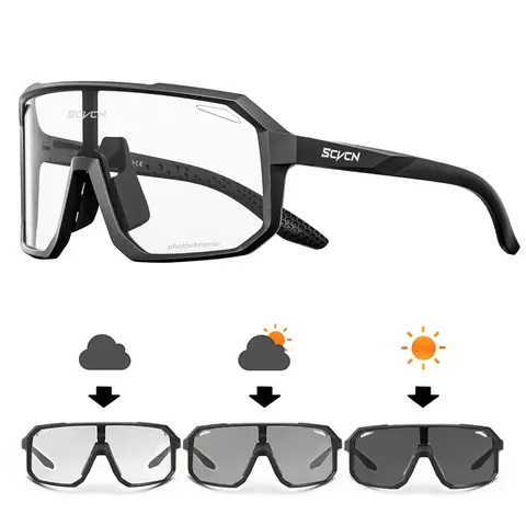 Photochromic Sports Glasses, Modern Sun Protection Racing Cycling Glasses, Bike Shades, Sports Sunglasses, Modern  Fashion Fall Outdoor Sports Eyewear Motorcyclist Thingy