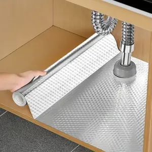 Easy-Clean Kitchen Sticker Roll, PVC Waterproof Stickers, Modern Decorative Home Decor Surface for Stove, Cabinets, Drawers, Countertops, Perfect for Holiday Cooking & Daily Use