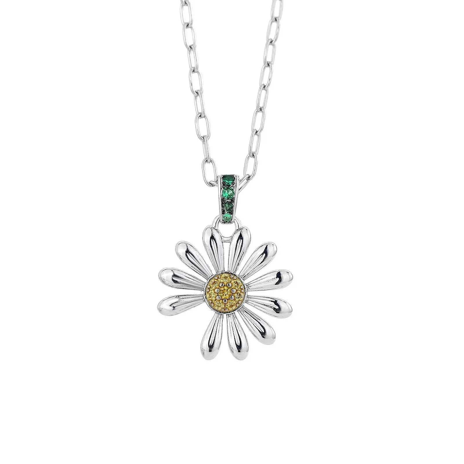 Daisy Necklace Cosplay Hot Idol  Notched Daisy Badges Inlay Daisy Brooches Halloween Party Costumes Accessories
