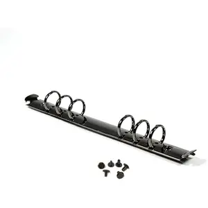 1 count Metal A5 Notebook 20mm 6-Hole Ring Binder Mechanisms Replacement Kit for Binder Planners Loose Leaf Binding Spines Combs for Personal Organizers Planners,Black
