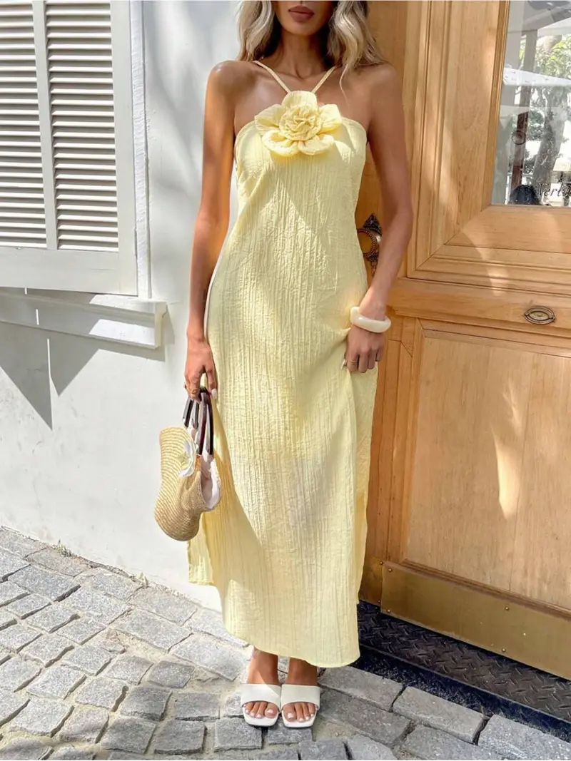 asos reclaimed vintage mini tea dress in yellow floral print - TikTok Shop