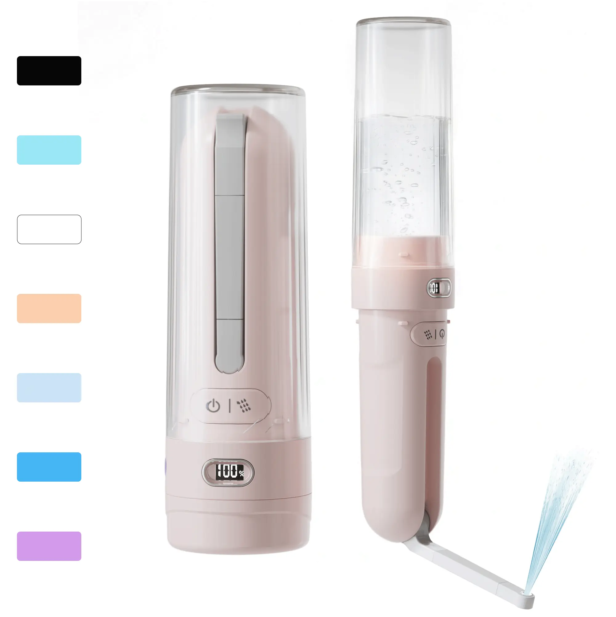 Portable Rechargeable Electric Bidet Sprayer - High-Pressure Handheld Foldable ABS Cylinder USB-C Battery-Powered Personal Hygiene Bottle for Travel & Toilet Use (for Adults)