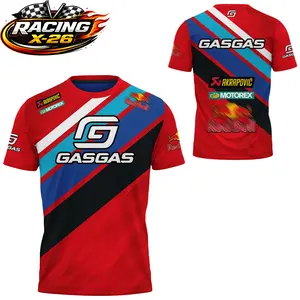 Gasgas Racing Motorcycle High Quality Soft Breathable Lightweight Fabric Premium Comfort Tee Polyester, Ducati Fan Graphic Tee, Motocross Racing Streetwear Graphic Shirt, Gift for Dirt Bike Fans