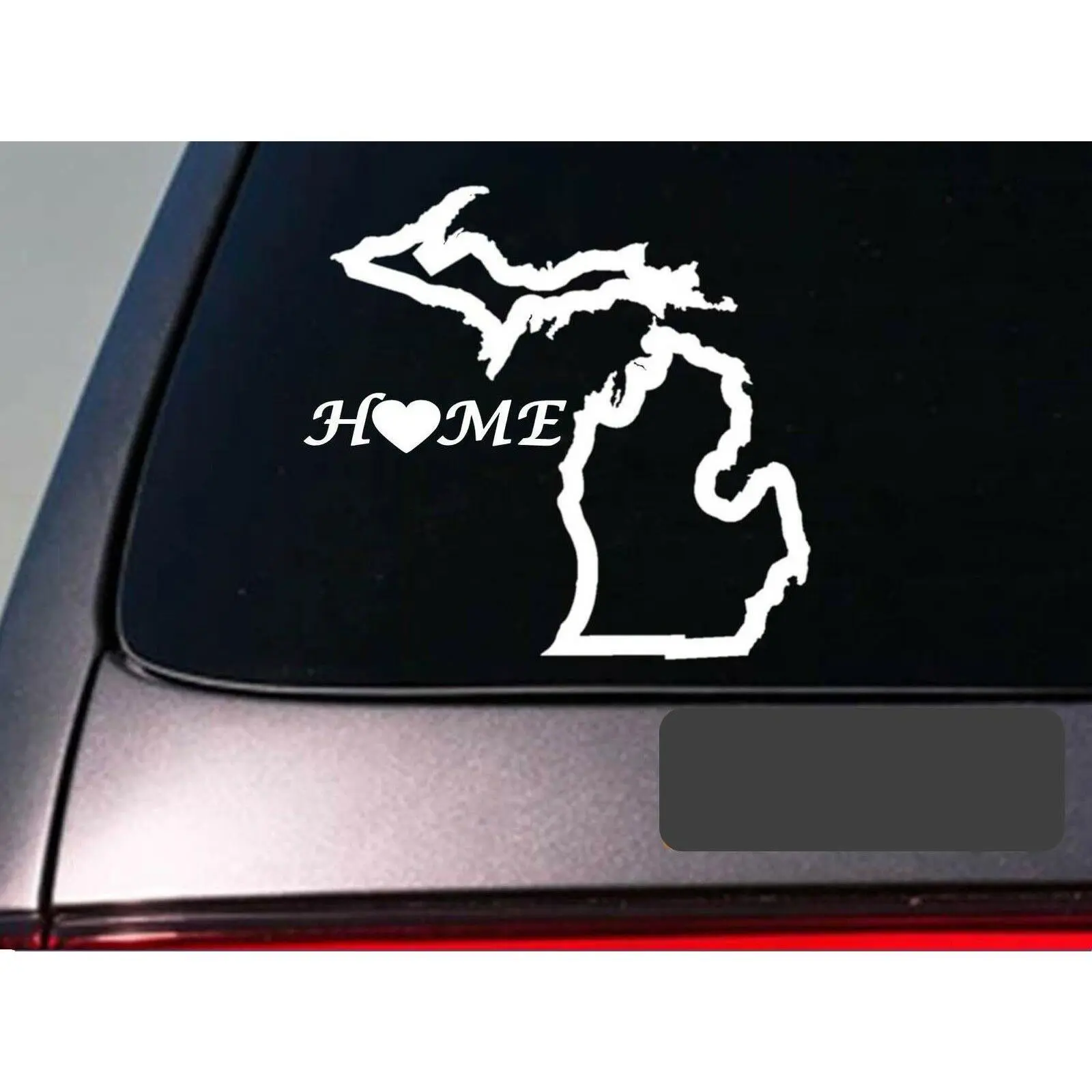 Michigan home 6" sticker *E679* state outline home map decal vinyl