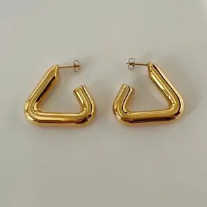 Geometric Earrings - Chunky - Triangle Shape