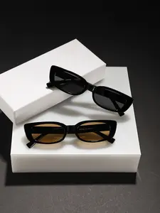 2 Pcs Bestselling Men's Retro Rectangular Sunglasses, Colorful Lenses, Lightweight Durable, Perfect for Street Style and Daily Wear, Rectangle Sunglasses