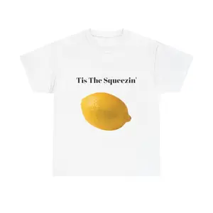 100% Cotton Tis The Squeezin' - Funny Christmas Lemon Pun T-Shirt