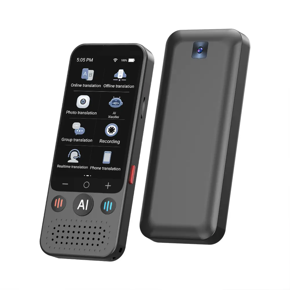 AI Smart Language Translator Device, Portable Translator with 138 Languages & 3.1" Touch Screen, Real-Time Voice & Photo Translation, Offline & Online Use, No Subscription Fee, Perfect for Business, Travel and Learning