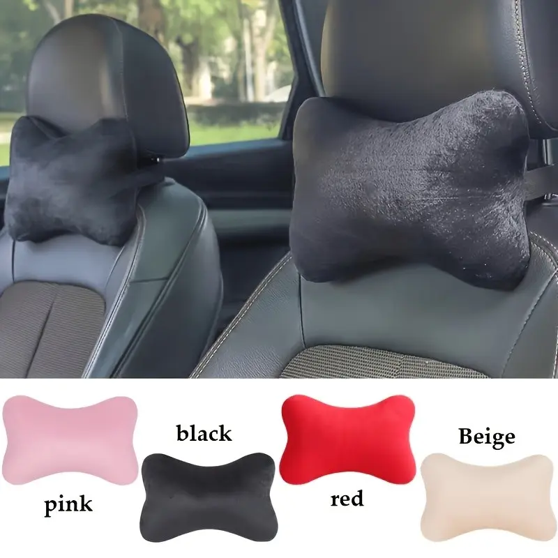 Winter Car Headrest Neck Pillow, Simple and Convenient Automotive Headrest, Soft and Comfortable, Breathable Neck Cushion, Fits Most Vehicle Models, Car Gift