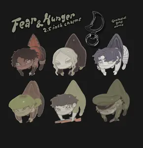 FEAR AND HUNGER - double sided hanging charms