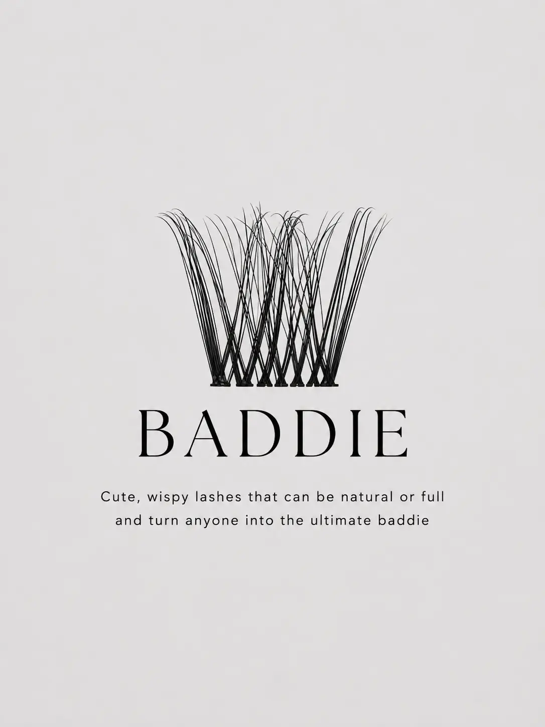 BADDIE Cluster Lash - Volume Lash Clusters, Natural or Dramatic Wispy Eyelash Extensions, Soft Flexible Thin Band, Smudge-Proof All-Day Wear False Lashes, Glam Doll Eye Lift Effect, DIY Lashes, Cat Eye & Fox Eye Glam Look, Voluminous Kylie & Kim Makeup
