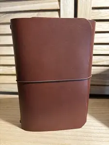 A5 Chocolate Leather Journal for planners, journals, sketches