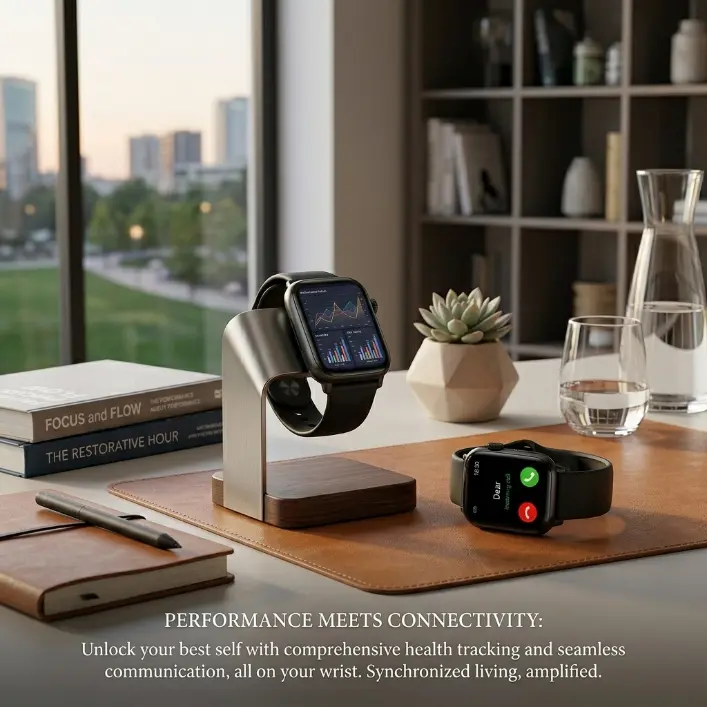 The smart HD watch supports making and receiving calls, sending and receiving text messages, fitness running, IP65 waterproofing, pedometer, weather viewing, sleep/activity/heart rate/blood pressure monitoring, and multiple sports modes.