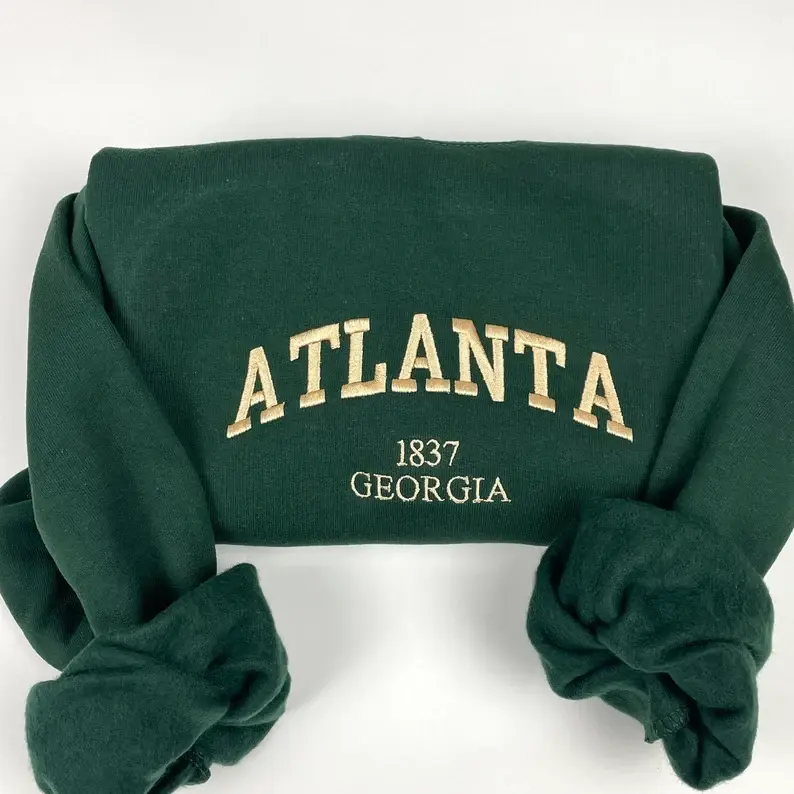 Atlanta Embroidered Sweatshirts, City Embroidered Sweatshirts