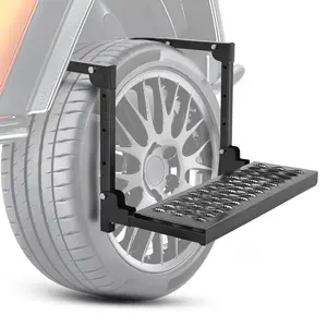 Portable Adjustable Non-Slip Tire Step, Truck Accessories, Men's Repair Tool, Height and Width Adjustable, Foldable Storage, 220lb Capacity