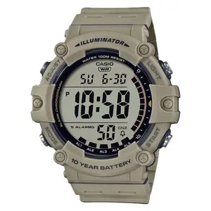 Casio Men’s Illuminator Beige Grey Digital Watch - AE-1500WH-5AV