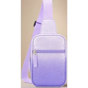 Preppy crossbody sling bag graduation gift for teen girls fanny pack birthday present for 8 to 12 year old girls adjustable trendy kids travel essential