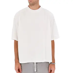 Oversized T-Shirt - 100% USA Cotton, Casual Streetwear, Garment Dye Drop Shoulder, 7.5 Oz, Relaxed Fit Menswear  Shortsleeve Crewneck Tshirt