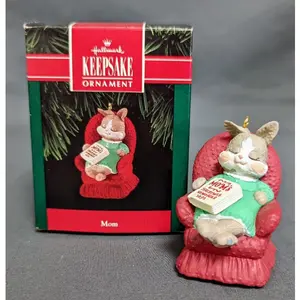 Vintage 1992 Hallmark Mom Christmas Ornament