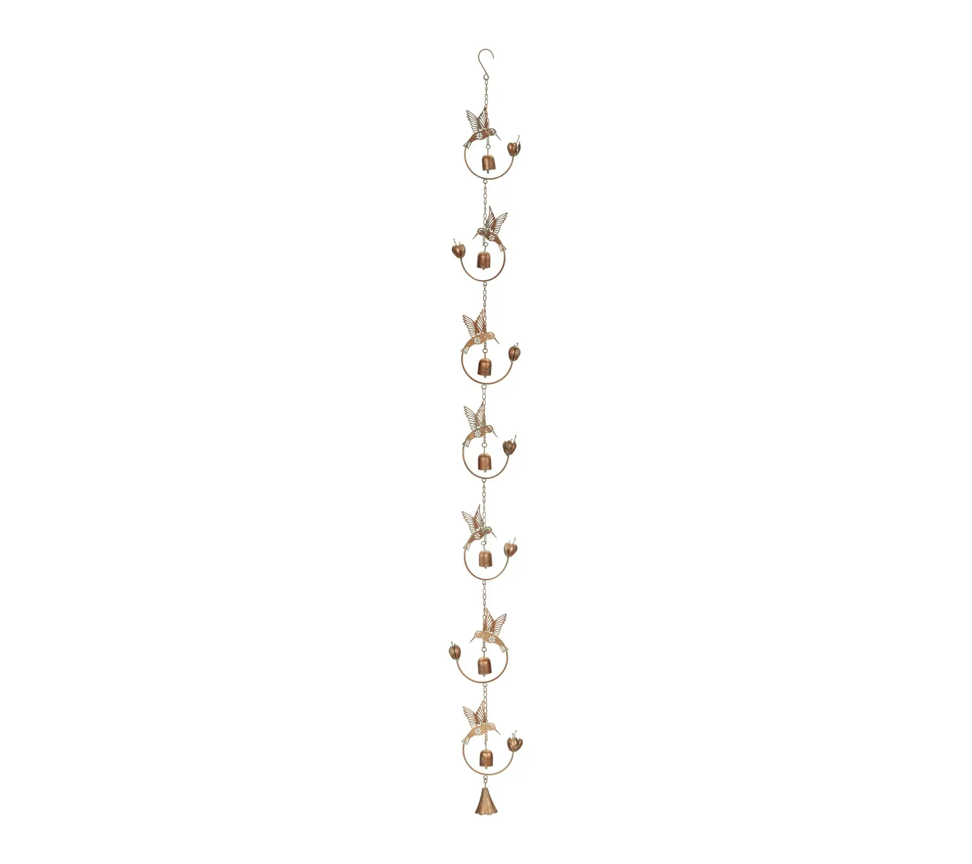 Melrose International Iron Hummingbird and BellRain Chain