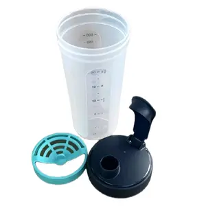 Quick Shaker 20 oz / 600 mL Capacity  Flip Top Lid, Removable Mixer Insert, Dishwasher Safe, BPA Free