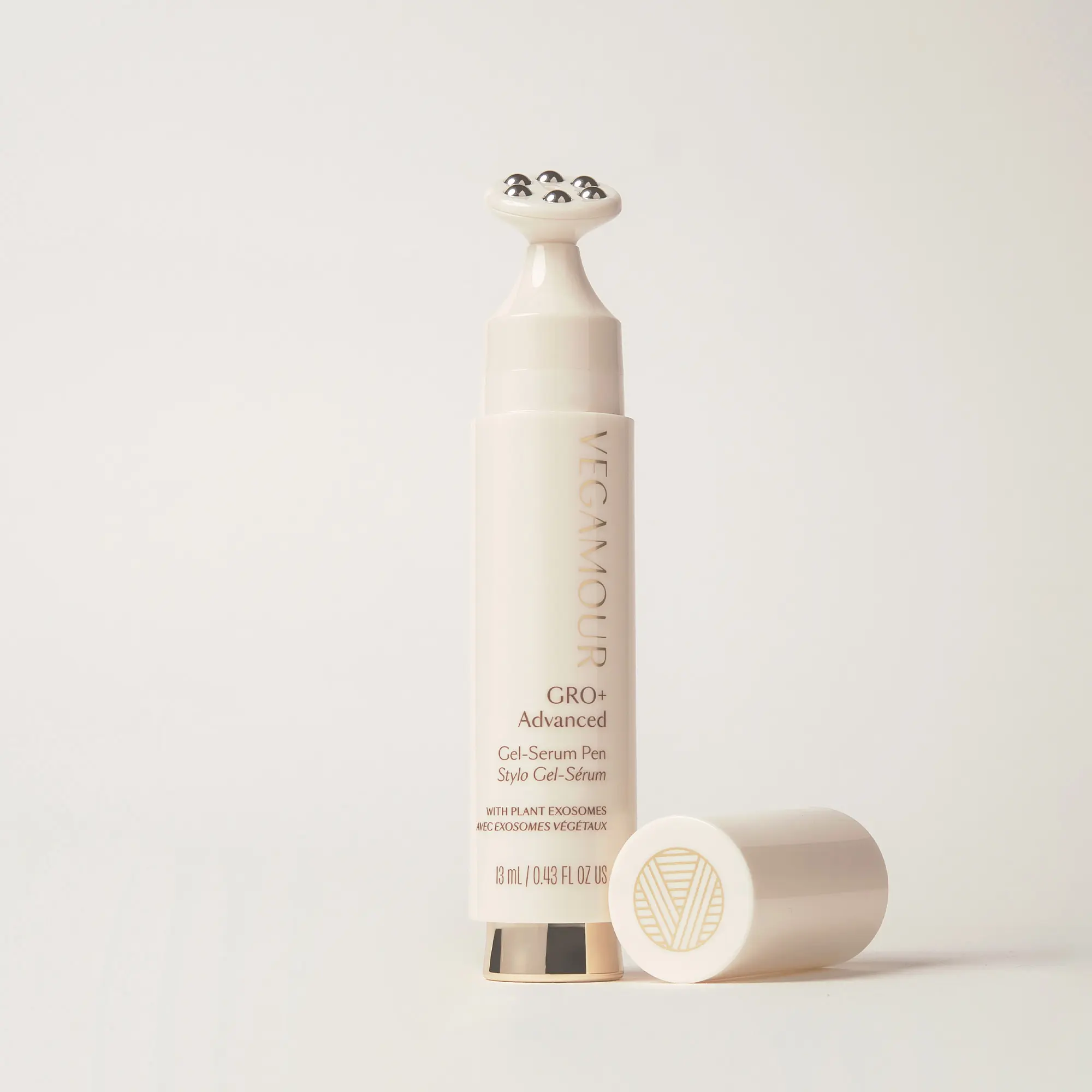 Vegamour GRO+ Advanced Gel-Serum Pen for Thinning Hair | No-Drip Precision Cooling Applicator for Targeted Spot Treatment, Visibly Boosts Hair Density, Reduces Hair Shedding & Stimulates the Scalp, Vegan, Fragrance-Free, MD-Formulated, Plant Exosomes