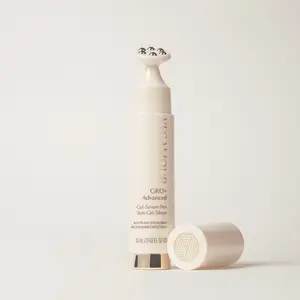 Vegamour GRO+ Advanced Gel-Serum Pen for Thinning Hair | No-Drip Precision Cooling Applicator for Targeted Spot Treatment, Visibly Boosts Hair Density, Reduces Hair Shedding & Stimulates the Scalp, Vegan, Fragrance-Free, MD-Formulated, Plant Exosomes