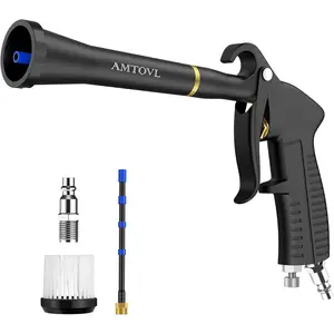 AMTOVL Car Cleaning Gun - Detailing Interior Dryer Air Blow Gun, High Pressure Blower Gun, Car Detailing Kit Interior Cleaner for Car Quickly Blasts Dirt and Dust Works with Air