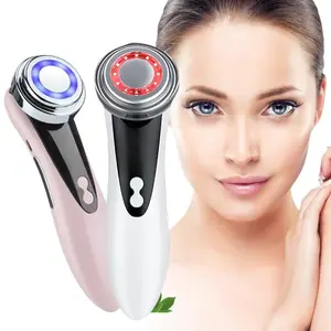 USB Rechargeable Facial Massager, Four Modes Color Light Beauty Instrument, Face Cleaning Lifting Cleansing Device, Facial Beauty Machine, Lithium Ion Battery
