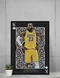Topps 2025 All Kings LeBron James 12x17 Poster Los Angeles Lakers
