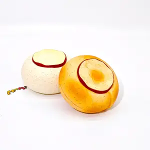 MHM Squishy Series Apple Bread — sticky, soft, slow-bouncing stress-relief simulated food for creative adults