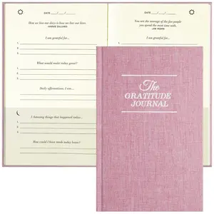 The Gratitude Journal, Manifestation Daily Journal with Prompts for Affirmation, Happiness, Mindfulness, Positivity, Wellness, Undated Journal for Women & Men