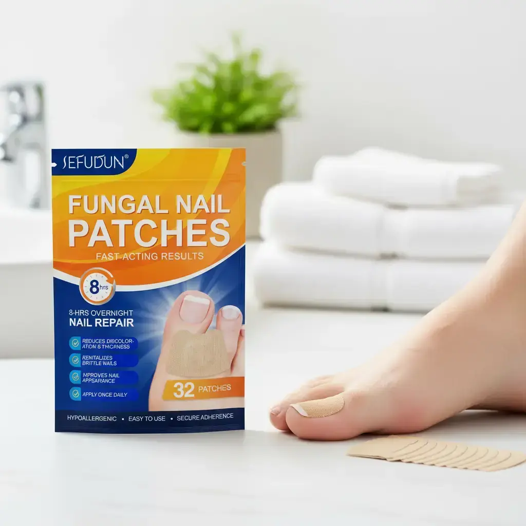 Sefudun Nail Care Treatment Patch 32pcs, Nail Care Solution, Reduce Color Change, Improve Nail Texture, Strengthen Fragile Nails, Nail Strengthener, Nail Repair Patches