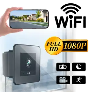 Smart Window Security Camera,1080P HD Wireless Camera with Magnetic Mount, 2.4G WiFi, Night Vision & Rechargeable Battery, See Everything Outside Your Window, WiFi Surveillance Camera, Wireless Security Cameras