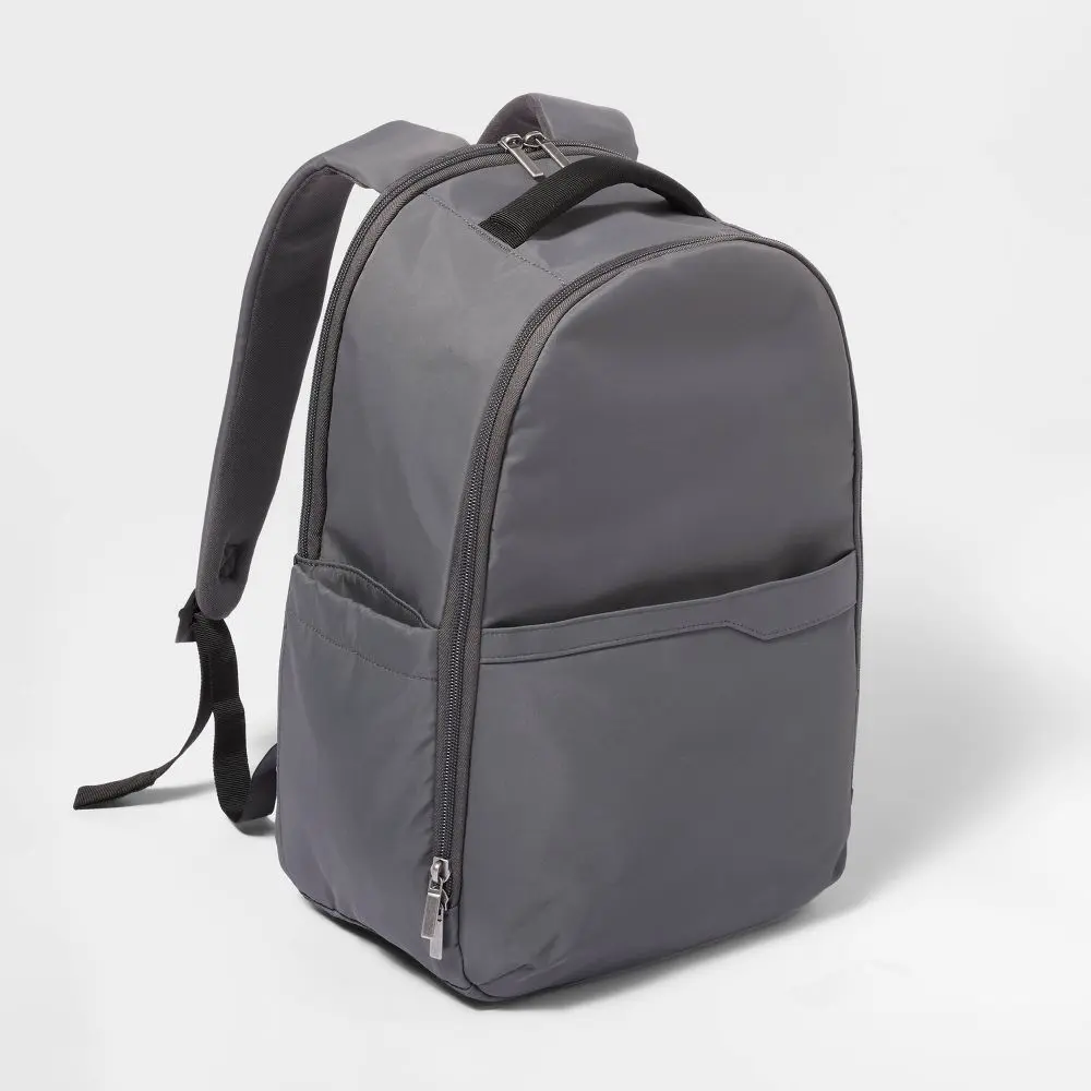 Open Story 17.5in Flat Gray Backpack - Back to School Bag for Office & School Stationery Storage