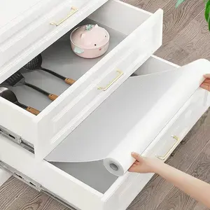 Non-Adhesive EVA Shelf Liner Mat, Waterproof Transparent Dots Home Supply for Kitchen Drawers, Kitchenware Storage