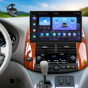 13 Inch Android 13 Car Radio for Toyota Sienna 2004 2005 2006 2007 2008 2009 2010 Touch Screen Stereo with Wireless CarPlay & Android Auto, Bluetooth/WiFi/GPS/FM/SWC+Backup Camera