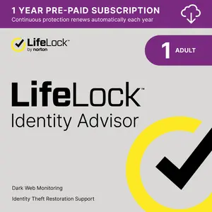 LifeLock Identity Advisor, 1 Year Subscription [Digital Download]