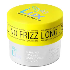 Lux Collection Style Lux Pineapple 10.5oz/300g Gel for Extreme Hold Locs Twists Braids Ponytails Edges Flawless Frizz-Free Shine