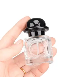 2 reusable black cap perfume cosmetics spray bottles - elegant travel glass bottles, suitable for perfume, essential oil, lotion - gift creativity, travel toiletries bottle -30ML