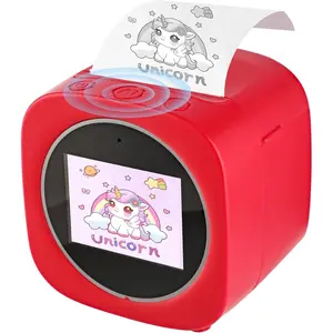 Sticker Printer for Kids Mini Bluetooth Thermal Label Maker with Voice to Text Inkless Portable Sticker Printer for DIY Study Notes Name Tags Home