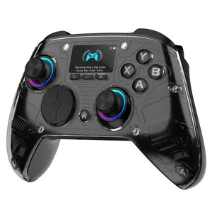 Tri-Mode Wired/2.4G/Bluetooth Controller – Multi-Platform Compatible, Smart Interactive Screen, Customizable Buttons for Total Control