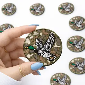 Mallard Duck Camo Embroidered Mens Patch