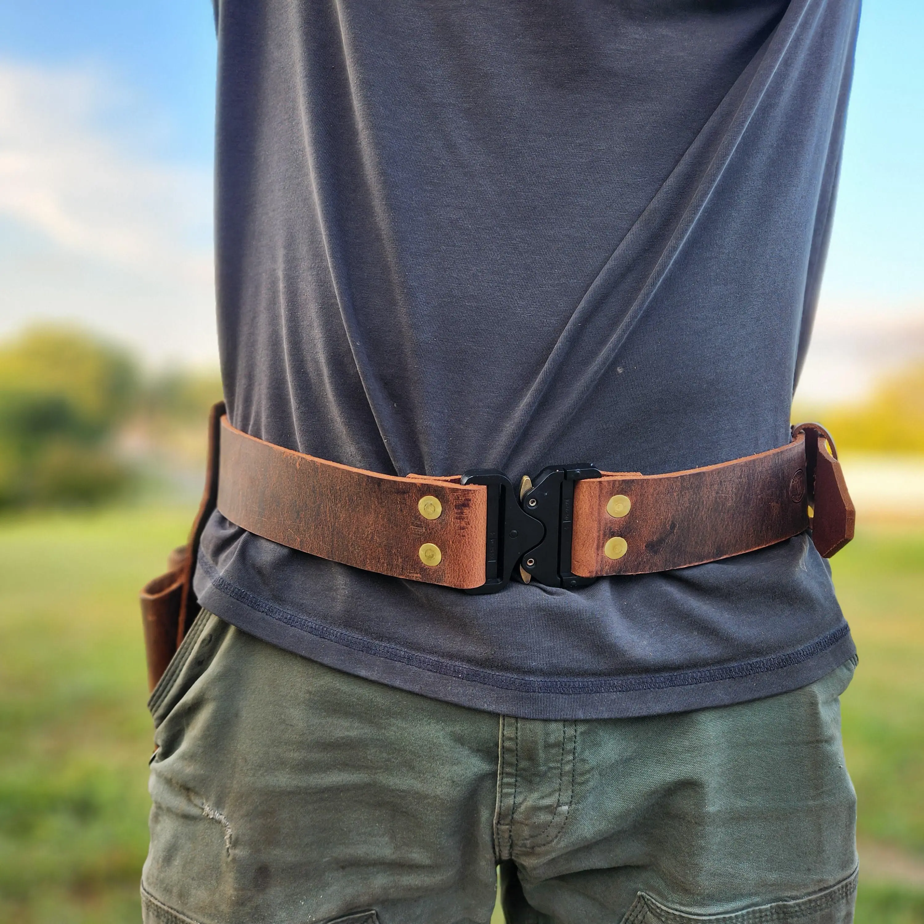 Rod Busters Belt, Truck Belt, Bunker Belt, Firefighter Turnout Belt- quick release made for the Ironworker, construction worker, firefighter