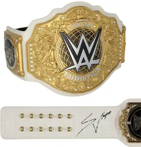 Stephanie Vaquer WWE Autographed WWE Women's World Championship Replica Title Belt with Talent Side Plates - Fanatics Authentic Certified