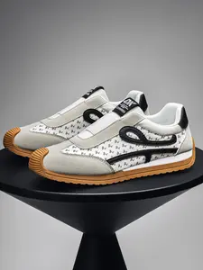 Men's Spring New Slip-On Shoes, Casual Fashion Sneakers, Breathable Retro Agony Style, Trendy Comfortable Footwear