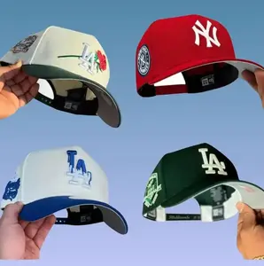 New Era Embroidered Baseball Hat – Yankees Dodgers Snapback Cap for Men Women, Retro Sports Streetwear, Stylish Summer Fashion Accessory